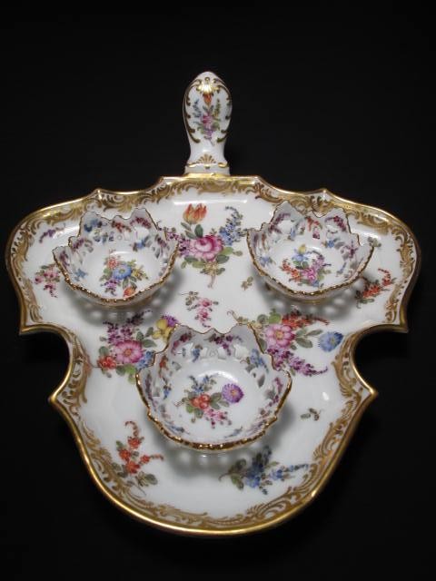 Meissen porcelain sweet meats tray.