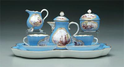 Meissen porcelain tea service: hand