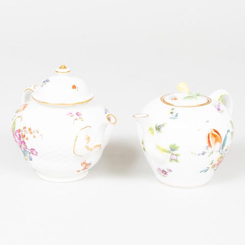 MEISSEN PORCELAIN TEAPOT AND