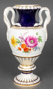MEISSEN PORCELAIN URN WITH SNA