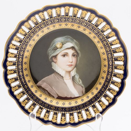 MEISSEN PORTRAIT PLATE, AFTER