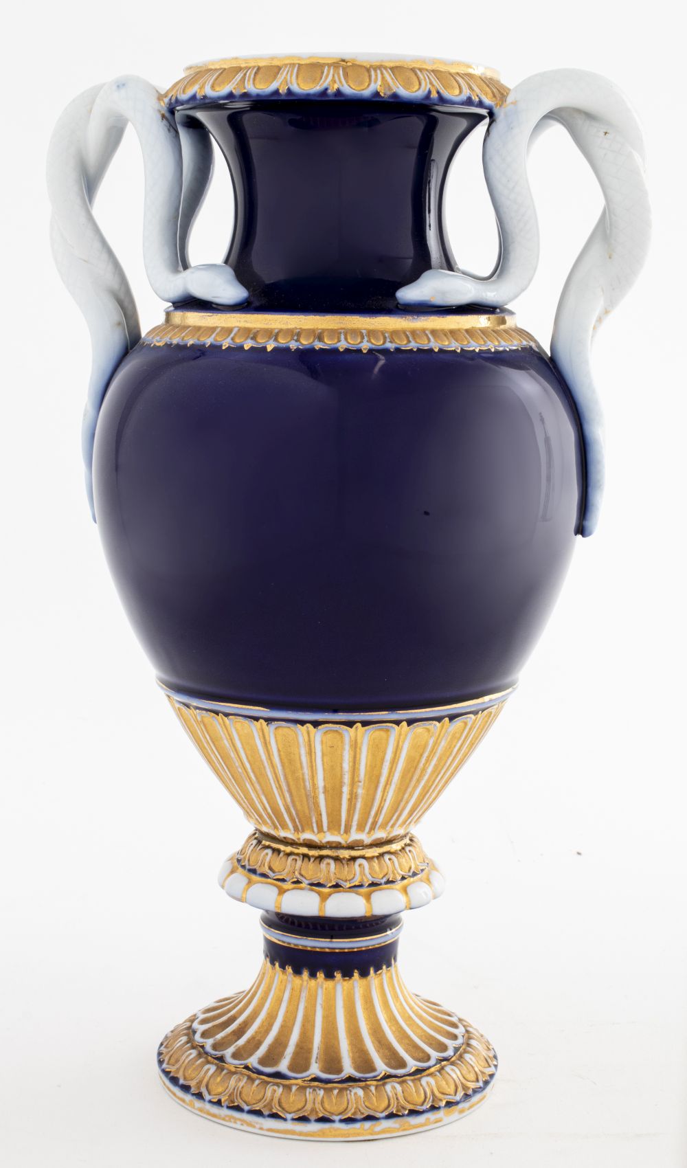 MEISSEN SERPENT HANDLE COBALT