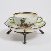 Meissen Silver Mounted Ecuelle