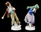 MEISSEN "SNOWBALL FIGHT" PORCE