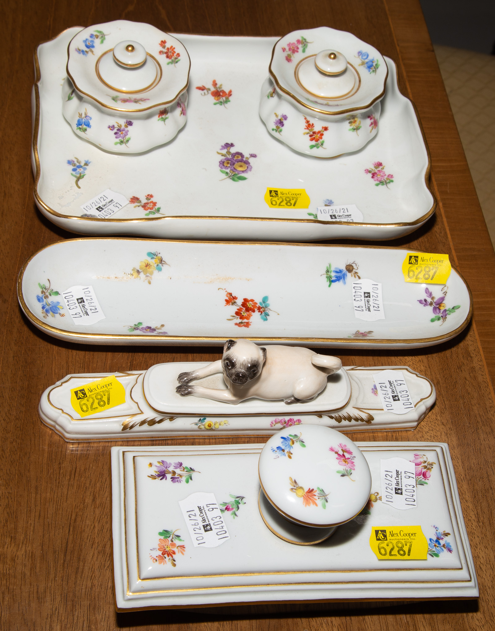 MEISSEN STYLE DESK ACCESSORIES