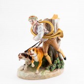 MEISSEN STYLE FIGURAL SPILL VA