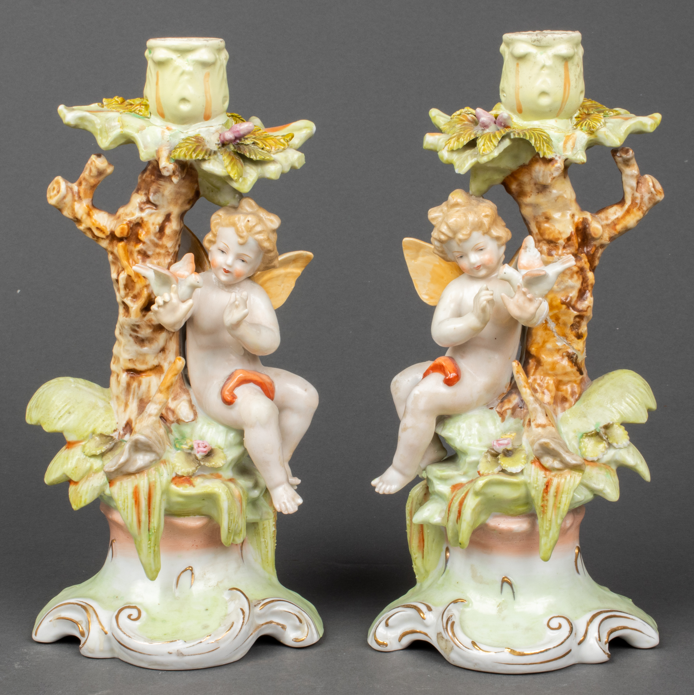 MEISSEN STYLE PAINTED FIGURAL