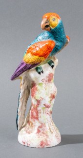 MEISSEN STYLE PORCELAIN PARROT