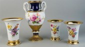MEISSEN THREE-PIECE GARNITURE