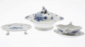 MEISSEN TUREEN, GRAVY BOAT AND