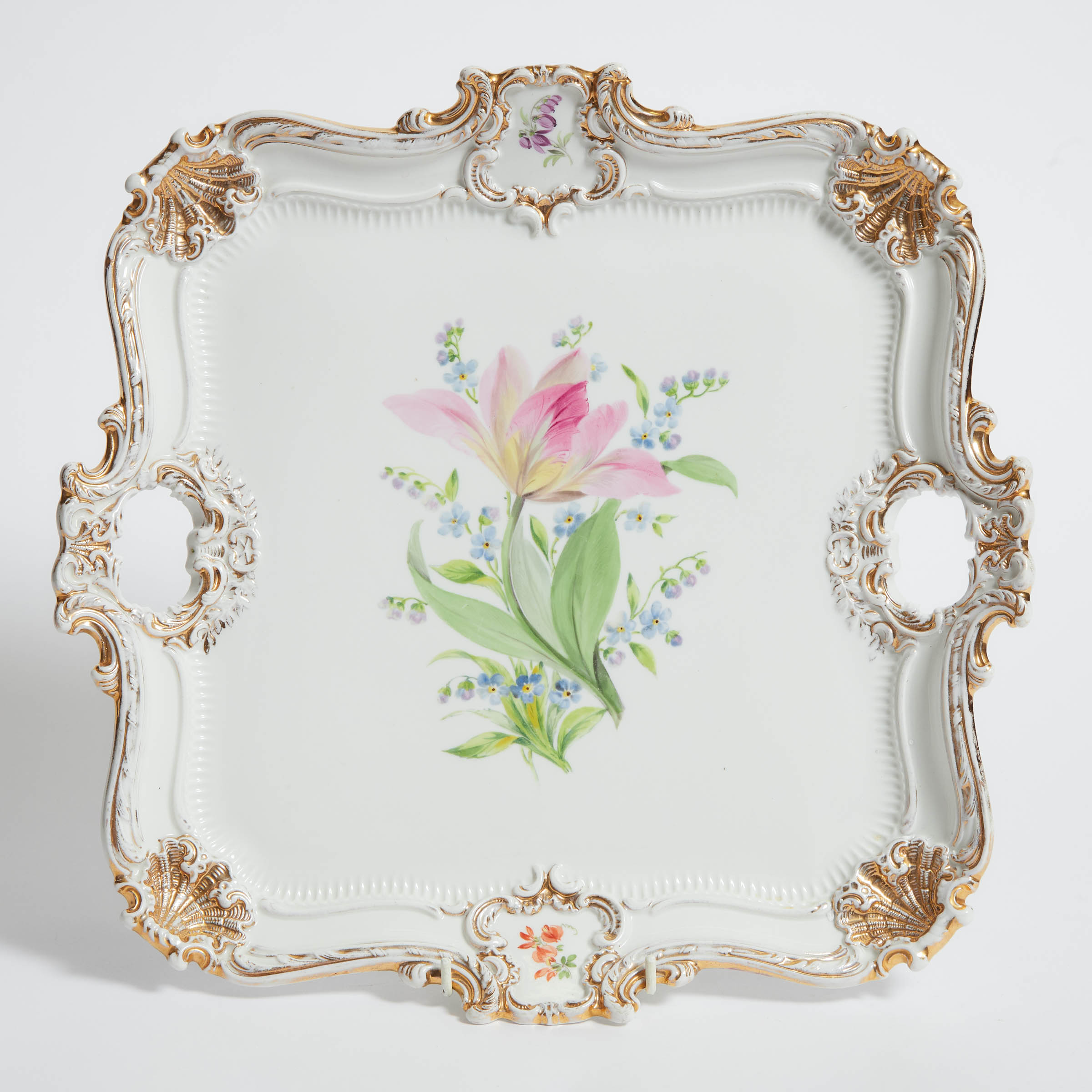 Meissen Two-Handled Square