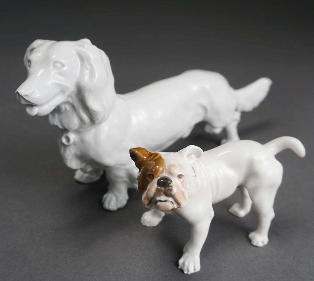 MEISSEN WHITE GLAZED FIGURE OF A