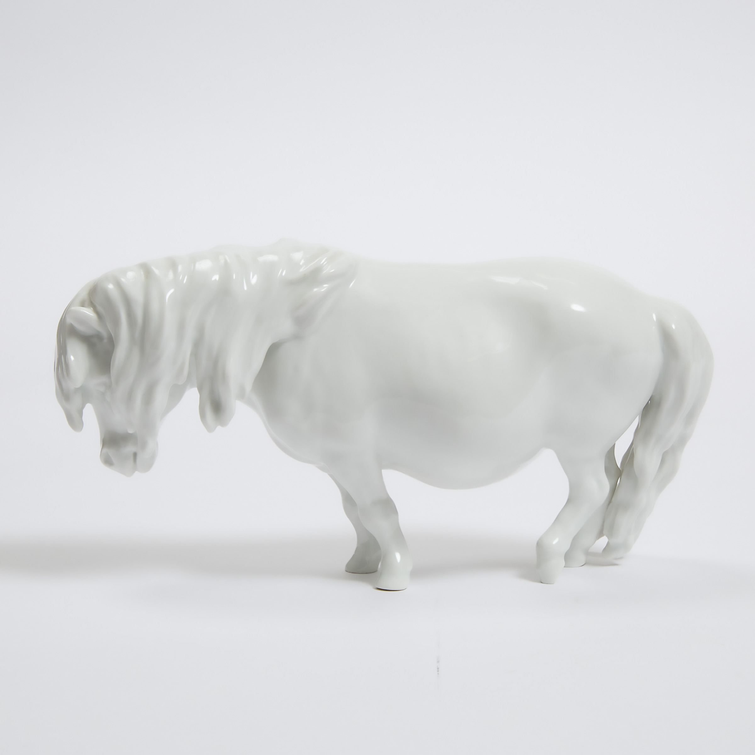 Meissen White Glazed Model of a