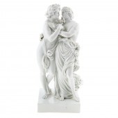 MEISSEN WHITE PORCELAIN FIGURA