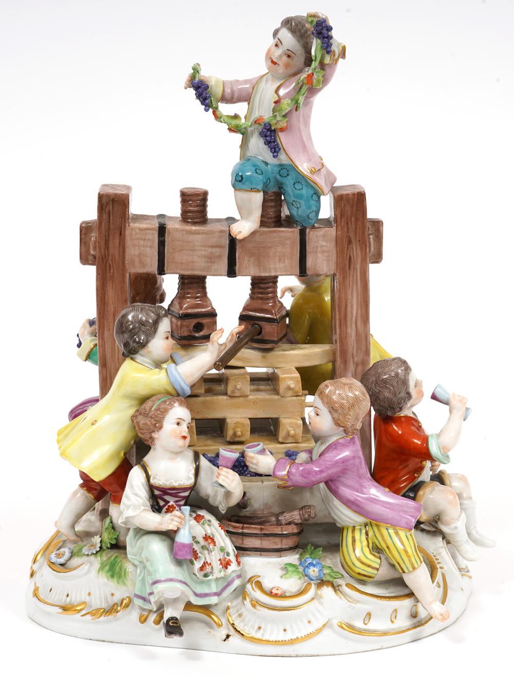 MEISSEN WINTER GROUP WITH WINE