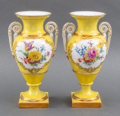 MEISSEN YELLOW GLAZED PORCELAI