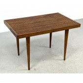 Mel Smilow Walnut Slat Bench C