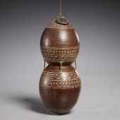 MELANESIAN DOUBLE GOURD VESSEL