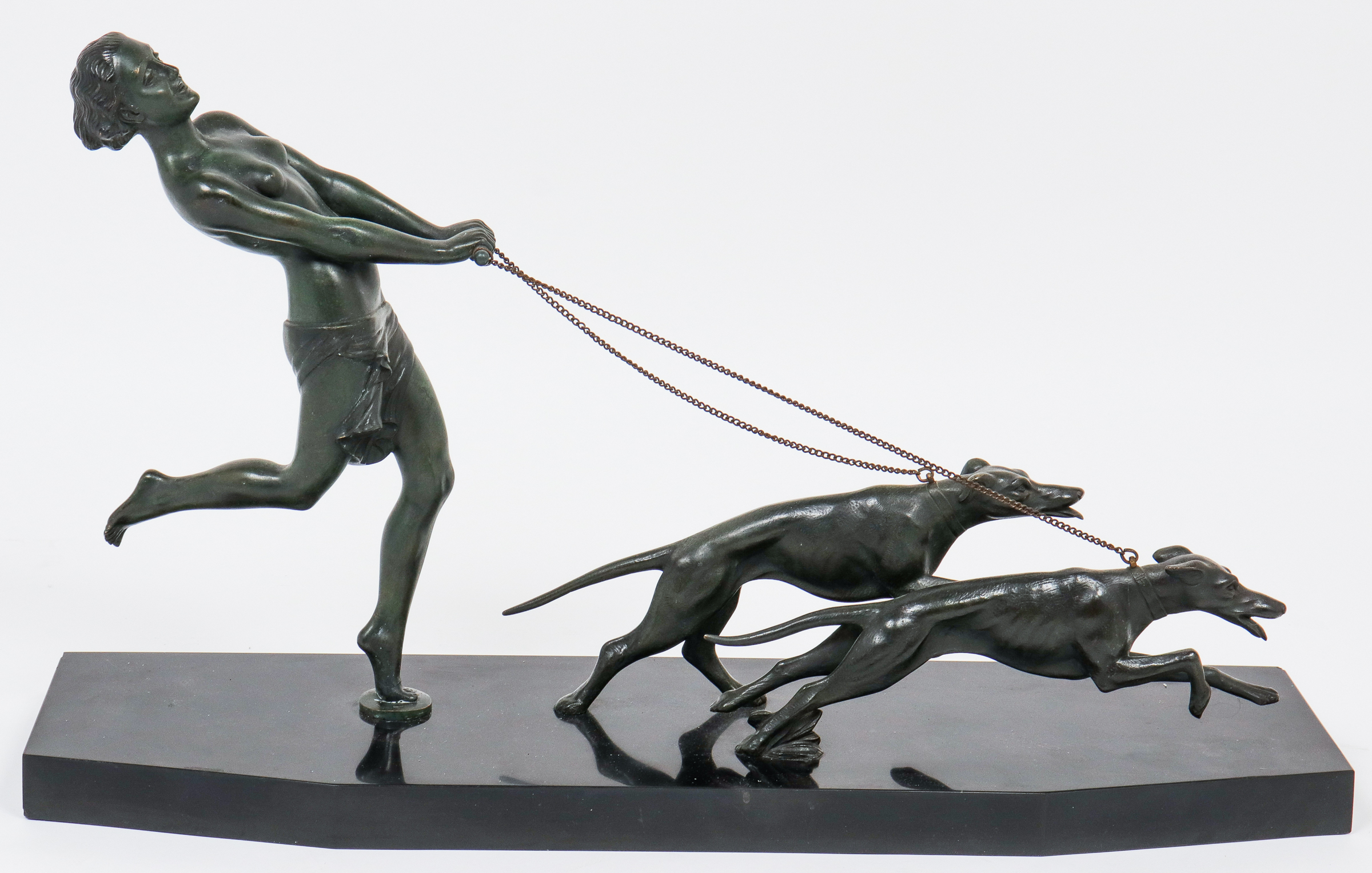 MELANI ART DECO BRONZE WOMAN WITH
