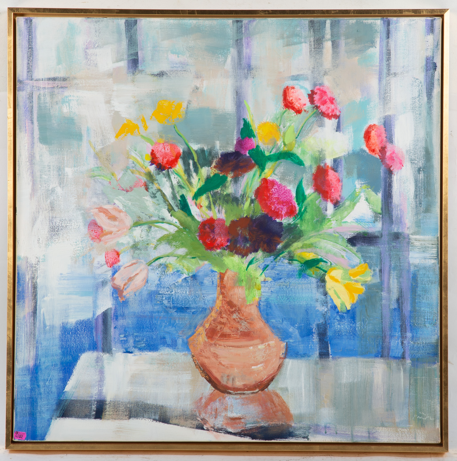 MELANIE PARKE. "LAKE VASE," OIL Oil