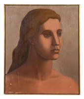 MELVIN KLAPHOLZ O/C PORTRAIT O