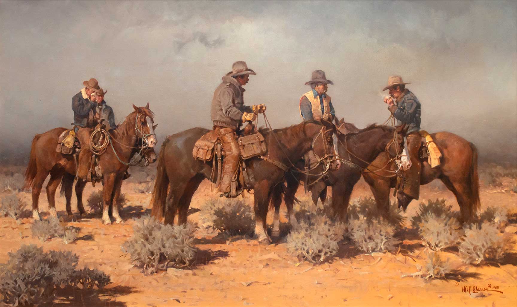 MELVIN WARREN (1920-1995), COWBOY