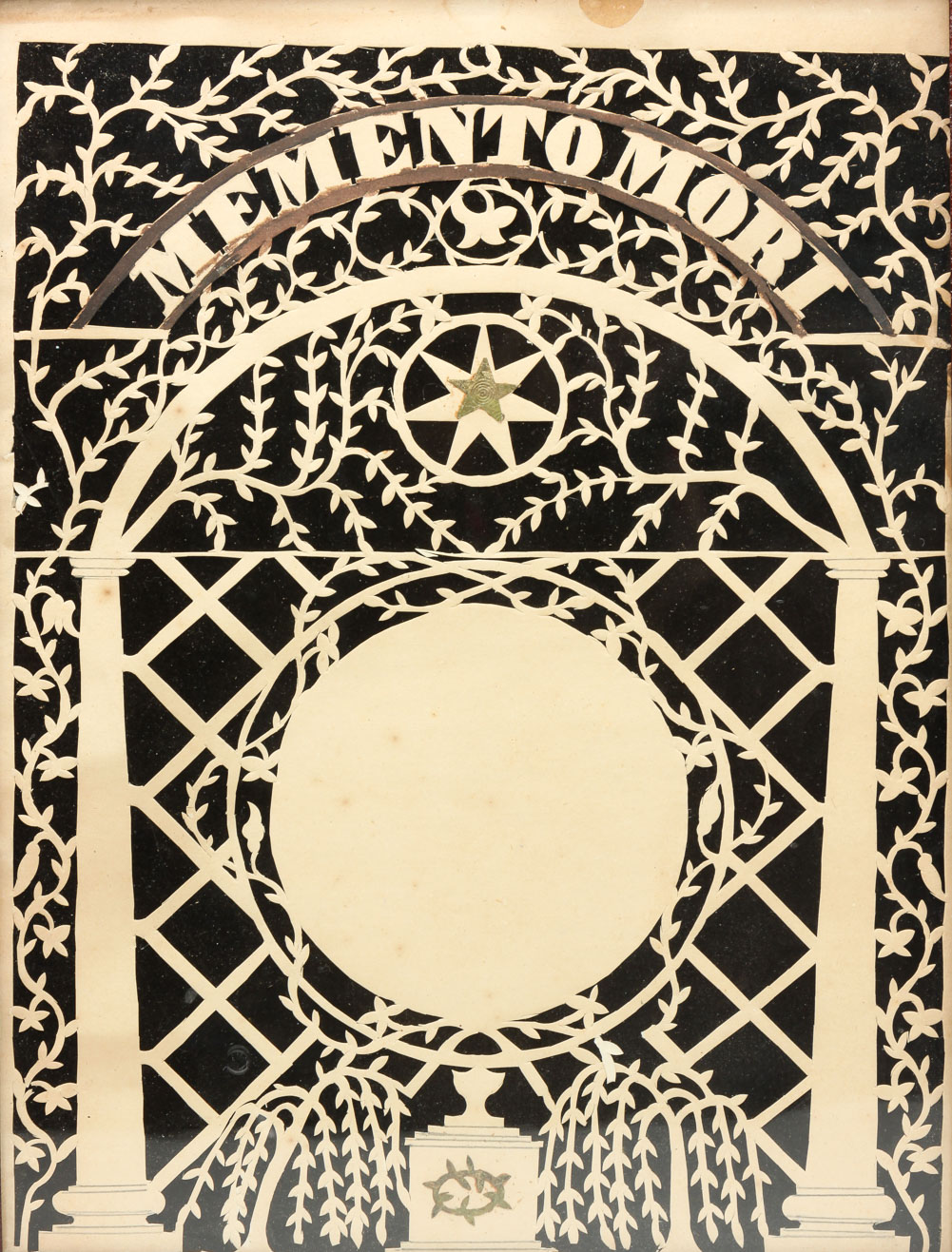 "MEMENTO MORI" PAPER CUT OUT.