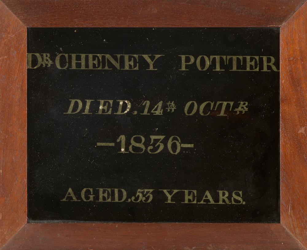 MEMORIAL TABLET AMERICA, CIRCA 1836