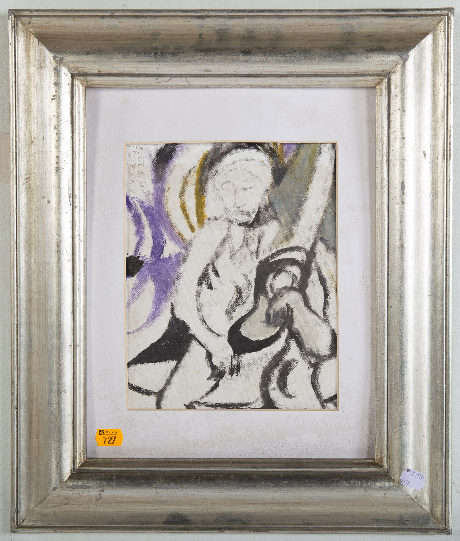 MENAHEM LEWIN. "MUSE," OIL ON BOARD