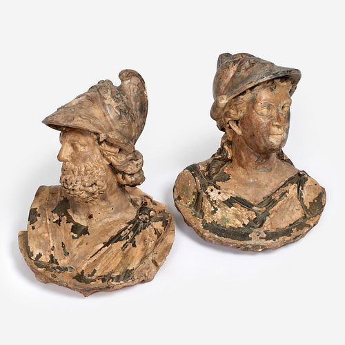 MENELAUS & ATHENA, PAIR OF