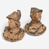 MENELAUS & ATHENA, PAIR OF ANT