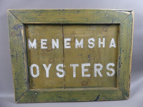 MENEMSHA OYSTERS SIGNPainted wood