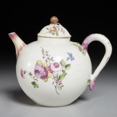 MENNECY SPHERICAL TEAPOT AND C
