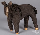 MENNONITE CLOTH TOY HORSE, EAR