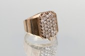 MENS 10K 1.00 CTW DIAMOND RING