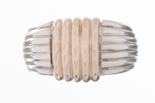 MEN'S 14K YELLOW & WHITE GOLD