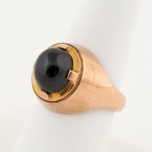 MEN'S 5 CTW HEMATITE & 10K ROS