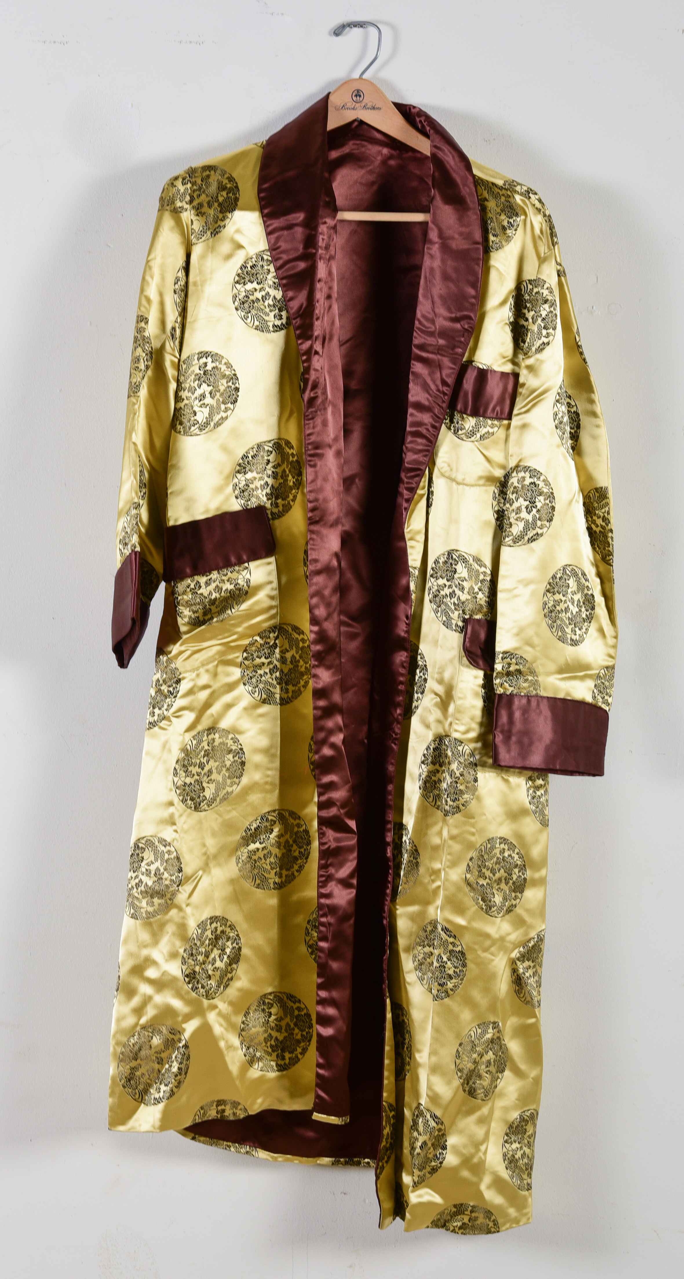 Mens Asian style satin dressing