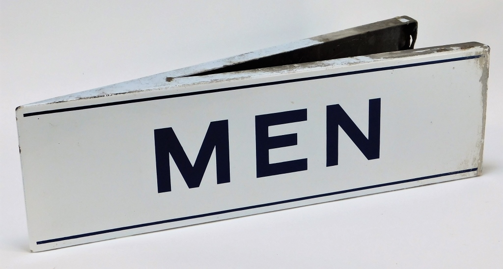 MEN'S BATHROOM DOUBLE SIDED