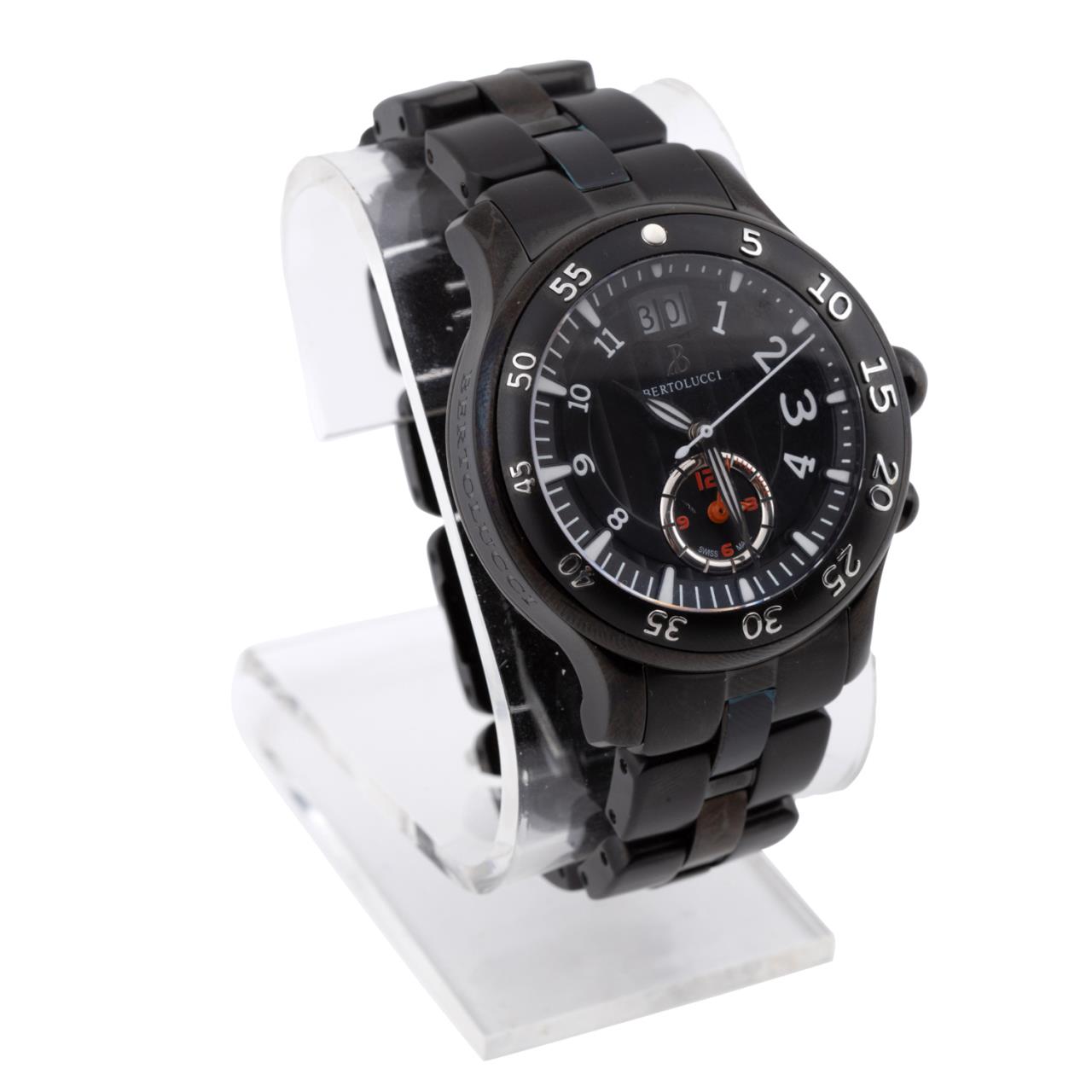MEN'S BERTOLUCCI BLACK STAINLESS