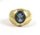 MEN'S BLUE SPINEL AND FOURTEEN