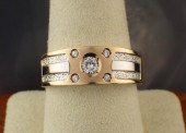 MEN'S CUBIC ZIRCONIA AND FOURT