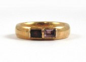 MEN'S GARNET, ALEXANDRITE AND