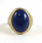 MEN'S LAPIS LAZULI AND FOURTEE