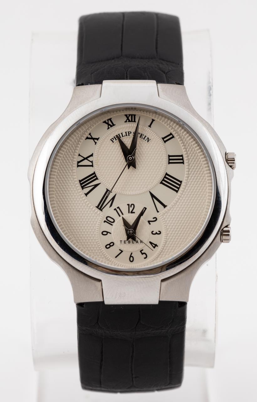 MEN'S PHILIP STEIN STAINLESS TESLAR
