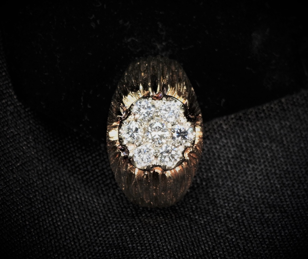 MENS POKER NIGHT 14K GOLD DIAMOND