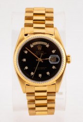 MEN'S ROLEX 18K YELLOW GOLD PR