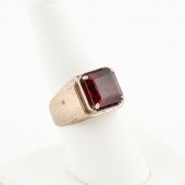 MEN'S STERLING SILVER AND GARN