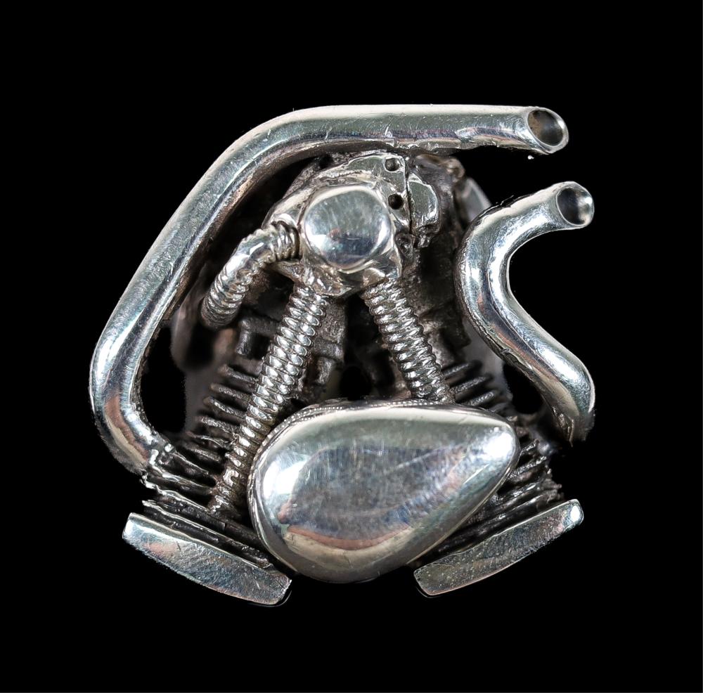 MEN'S STERLING SILVER MOTOR