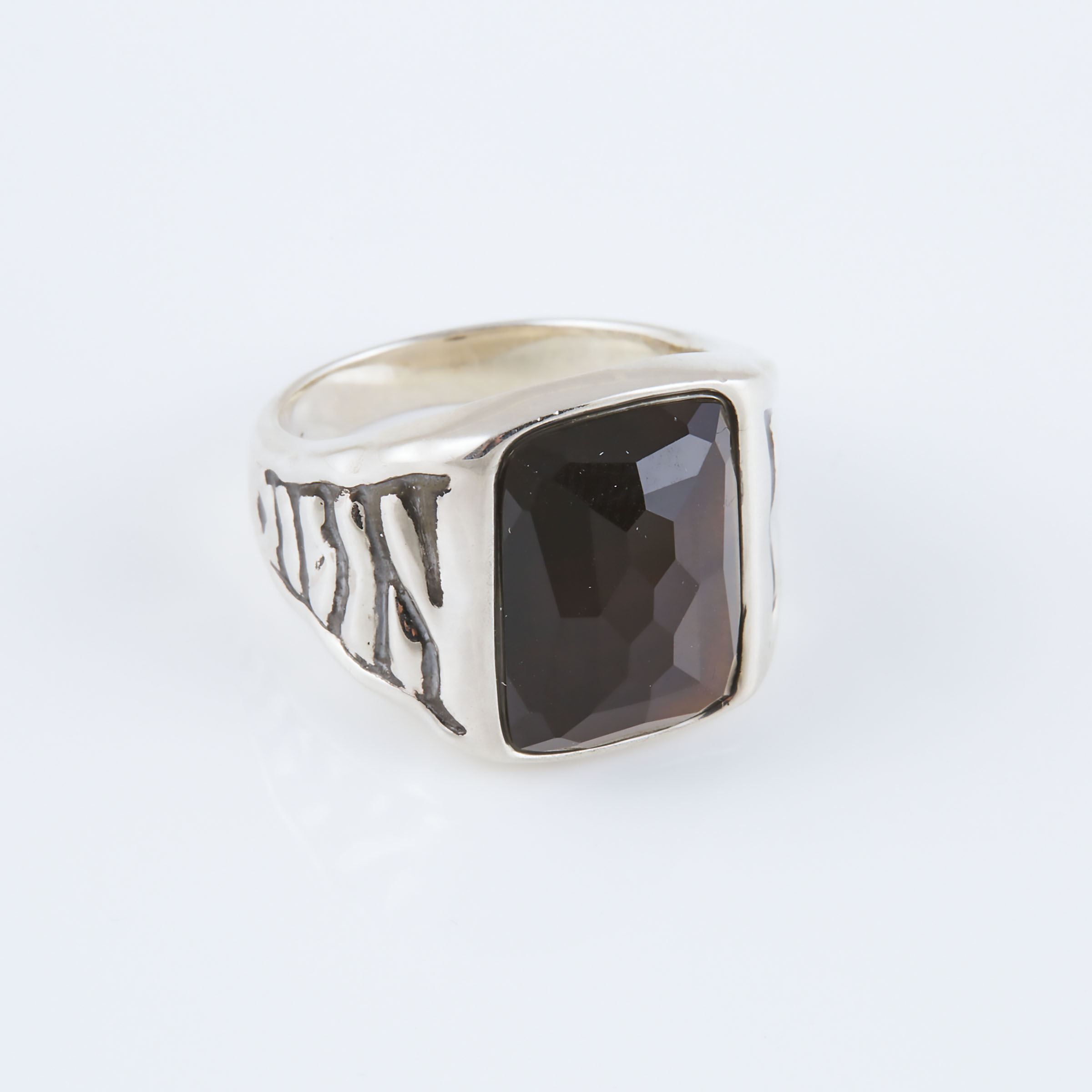 Men's Sterling Silver Ring  bezel